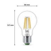 Philips E27 LED-pære A60 2,3W 485lm 2700K filament 3-pak