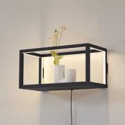 Lindby LED-væglampe Birta, stik, hylde, 51 cm, USB