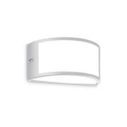 Ideal Lux udendørs væglampe Rex 1, grå, aluminium, IP44, E27
