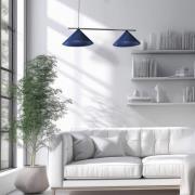 Capital hængelampe, blå, 2 lyskilder, Ø 46 cm, GX53