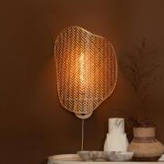 GOOD & MOJO væglampe Kinabalu, brun, 50 cm, bambusstik