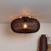 GOOD & MOJO Loftlampe Arizona, rød, Ø 50 cm, bambus, E27