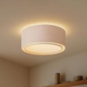 Lindby Loftlampe Soula, Ø 60 cm, beige, plast, E27