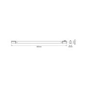 OSRAM LED-lysliste TUBEKIT, 60 cm, 3.000 K hvid afbryder