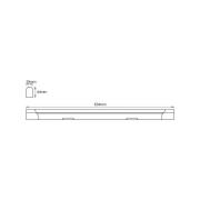 OSRAM LED-lysliste VALUE BATTEN, 63 cm, metal, 4.000 K
