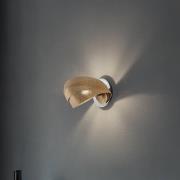 Væglampe Vento, sort/guld, metal, 27 cm, E14
