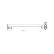 OSRAM LED-batteridrevet underskabslampe LINEAR MOBILE, 20 cm sensor US...