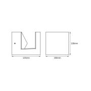 OSRAM udendørs LED-væglampe ENDURA STYLE PYRAMID rustfrit stål IP44