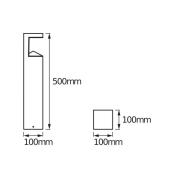 OSRAM LED-gadelampe ENDURA STYLE PYRAMID, stål, IP44