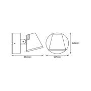 OSRAM udendørs LED-væglampe ENDURA STYLE MIDI, mørkegrå, IP44