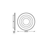 OSRAM LED-loftslampe ORBIS SPIRAL LOOP 51 cm hvid Sidelight