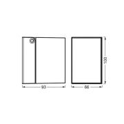 OSRAM udendørs væglampe ENDURA CLASSIC CUBE, hvid metal IP44