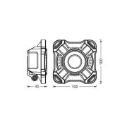 OSRAM LED-arbejdslampe med batteri VALUE BATTERY, sort IP54 10 W
