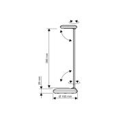 LED-skrivebordslampe MAULstudy, sort, stål, 49 cm, E27