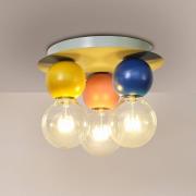 OSRAM loftlampe Decor Bubble, 3 lyskilder, stål, farvet, E27