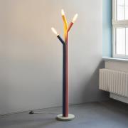 OSRAM gulvlampe Decor Straw, 3 lyskilder, farvet, stål, E27