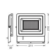 OSRAM LED-spotlight Floodlight EA, 24,5 W, IP65, sort, aluminium