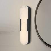 LED-væglampe til badeværelset Opaline, højde 50 cm, sort, metal/harpik...
