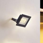 Prios udendørs LED-spot Maikel, 20W, metal, sæt med 2 stk