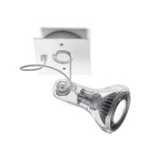 MARSET vægspot Atlas, 3.000 K, Ø 11 cm, transparent