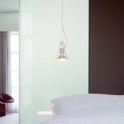 MARSET hængelampe Atlas, 3.000 K, Ø 11 cm, transparent