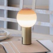 MARSET Akku-bordlampe Dipping Light, creme/messing, dæmpbar