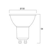 Sylvania LED-reflektorpære GU10 5W 2,700K dæmpbar 36° 450 lm