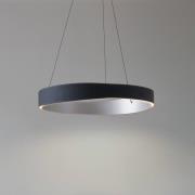Lucande LED-hængelampe Daelor, sort/aluminium, CCT, dæmpbar