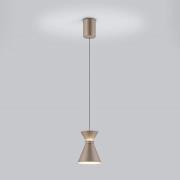 Helestra LED-hængelampe LUK, brun, 1 lyskilde, dæmpbar