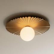 Nuura væglampe Liila Muuse, Ø 42 cm, IP44, guld/opal