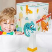 Børnebordlampe Happy Jungle, G4, bredde 14 cm