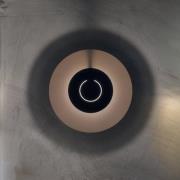 Knikerboker LED-væglampe DoppioZero, lyserød/grå, Ø 30 cm