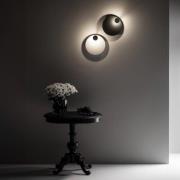 Knikerboker LED-væglampe Pois, hvid, Ø 25 cm, dæmpbar