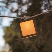 Newgarden LED-solcellelyskæde Vega, bambus, IP44