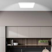 LED-loftslampe Tava A, CCT, 29 x 29 cm, hvid, fjernbetjening