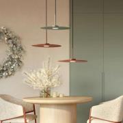 Hængelampe Simone, stål, umbrablå, Ø 40 cm, GX53