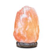 Saltlampe Rock 2 - 3 kg, marmorsokkel, ravfarvet