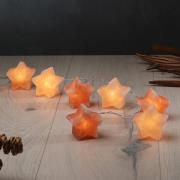 Lyskæde Lysende krystaller Stjerne, Saltkrystaller ravfarvet