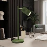 Bordlampe ALORA, højde 43 cm, olivengrøn, metal, GU10