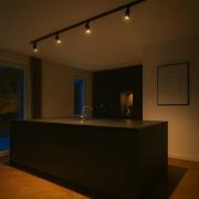 Calex skinnesæt, 4 GU10-spots, sort, længde 2 m, metal