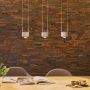 Paulmann LED-hængelampe Aldan, aluminium, dæmpbar, 3 lyskilder.