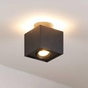 Arcchio loftlampe Walisa, 10 x 10 cm, sort, GU10