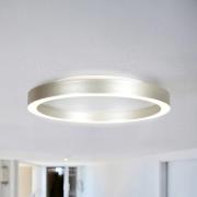 LED-loftlampe Ringlux, stålgrå, Ø 40 cm, metal, 2.700 K