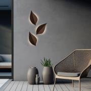 udendørs LED-væglampe Amalfi, rustbrun, højde 28 cm, metal