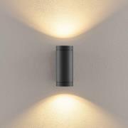 Udendørs væglampe ShoreLine Pro Round up/down, mørkegrå, GU10