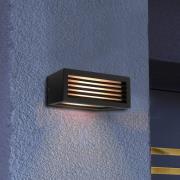 Udendørs væglampe Rilongo afskærmet, op/ned, aluminium, mørkegrå