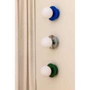 Globen Lighting væglampe ART DECO, krom/hvid Ø 16 cm IP44