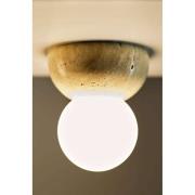Globen Lighting væglampe Torrano, beige, Ø 13 cm, IP44