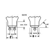 LED-pære SUPERIA RETRO ES50 GU10 4,8 W 927 450 lm dæmpbar