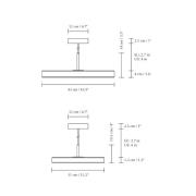 UMAGE LED-hængelampe Asteria Plus Mini, sort, Ø 31 cm CCT
